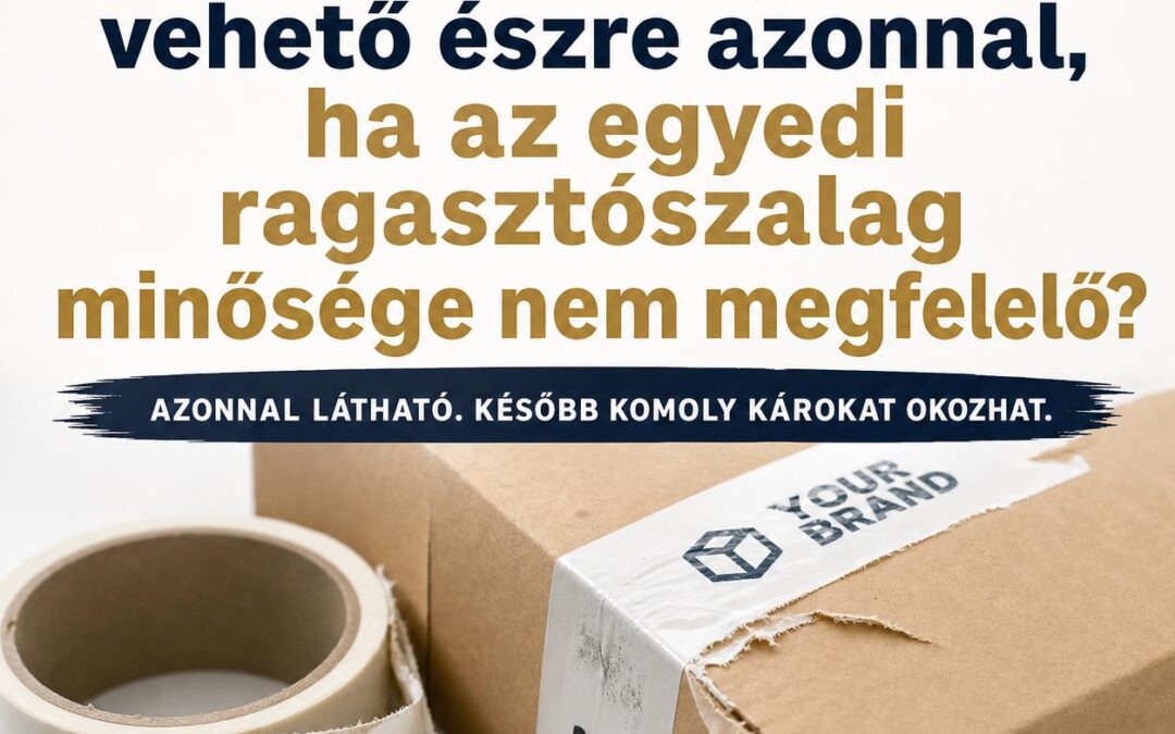 Milyen látható jelekből vehető észre azonnal, ha az egyedi ragasztószalag minősége nem megfelelő?