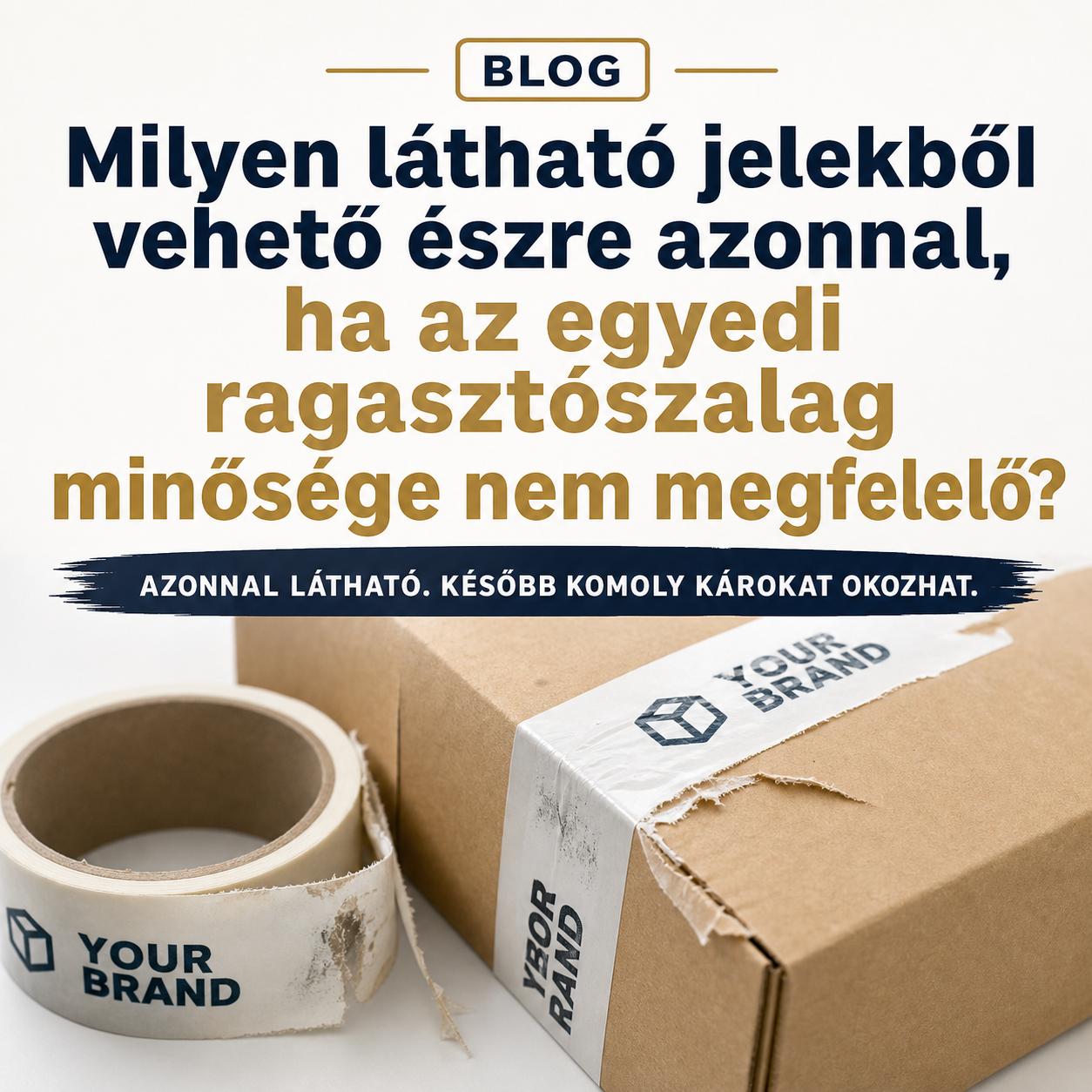 Milyen látható jelekből vehető észre azonnal, ha az egyedi ragasztószalag minősége nem megfelelő? Milyen látható jelekből vehető észre azonnal, ha az egyedi ragasztószalag minősége nem megfelelő?